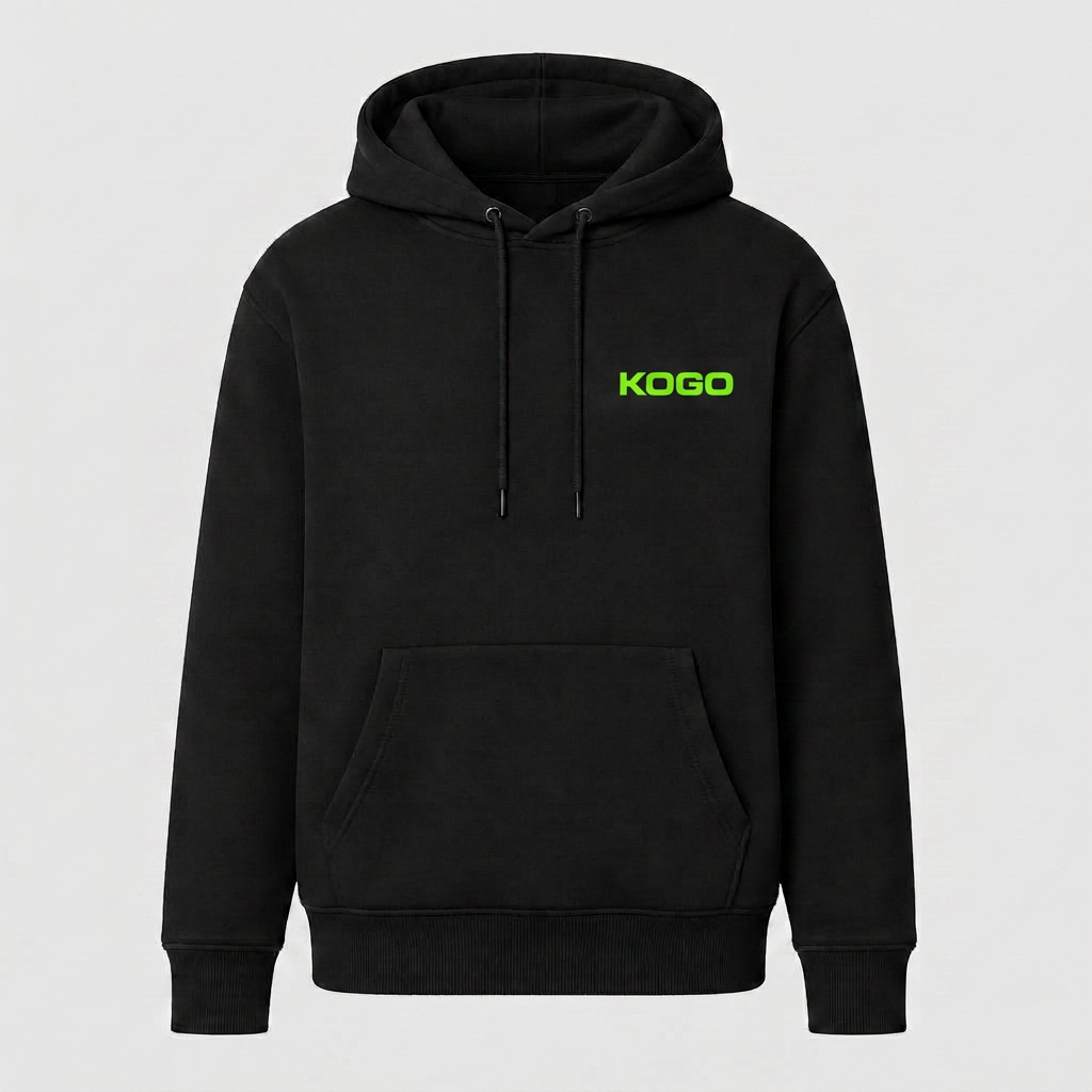 KOGO KOGO Hoodie in Black — Front view